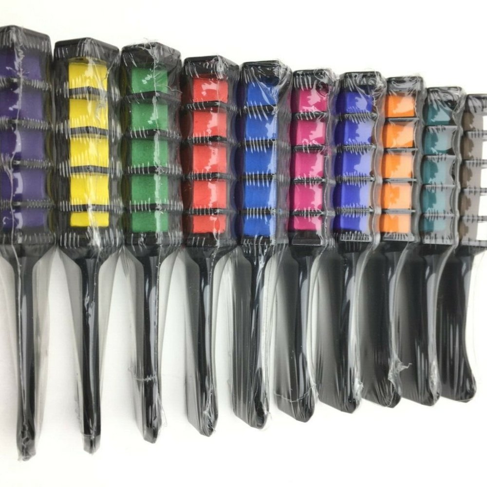 Hair Color Combs 10-ct Temporary Instant Color for Wet or Dry Hair C33